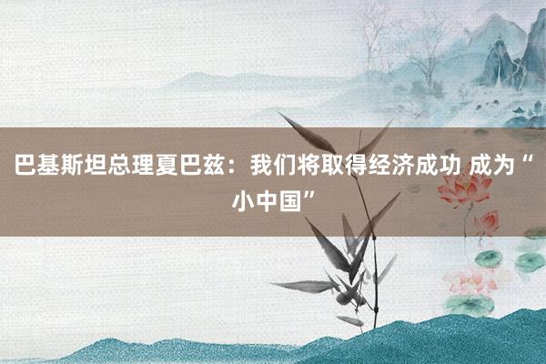 巴基斯坦总理夏巴兹：我们将取得经济成功 成为“小中国”